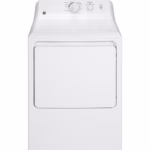 GE GE 6.2 cu. ft. Capacity Electric Dryer with Up To 120 ft. Venting and Shallow Depth GTX22EASKWW