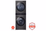 LG LG WashTower(TM) 4.5 cu. ft. Washer and 7.4 cu. ft. Electric Dryer - Black Steel WKEX200HBA