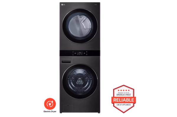 LG Single Unit Front Load LG WashTower(TM) with Center Control(R) 5.0 cu. ft. Washer & 7.4 cu. ft. Electric Dryer WKEX300HBA