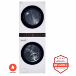 LG Single Unit Front Load LG WashTower(TM) with Center Control(TM) 4.5 cu. ft. Washer and 7.4 cu. ft. Gas Dryer WKG101HWA