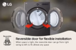 LG 7.4 cu. ft. Smart Front Load Gas Dryer with AI Sensor Dry & TurboSteam(TM) Technology DLGX6501B (5)
