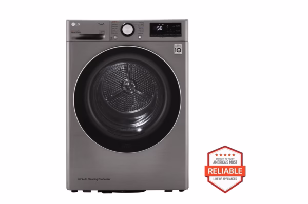 LG 4.2 cu. ft. Smart Wi-Fi Enabled Compact Front Load Dryer with Dual Inverter HeatPump(TM) Technology DLHC1455V
