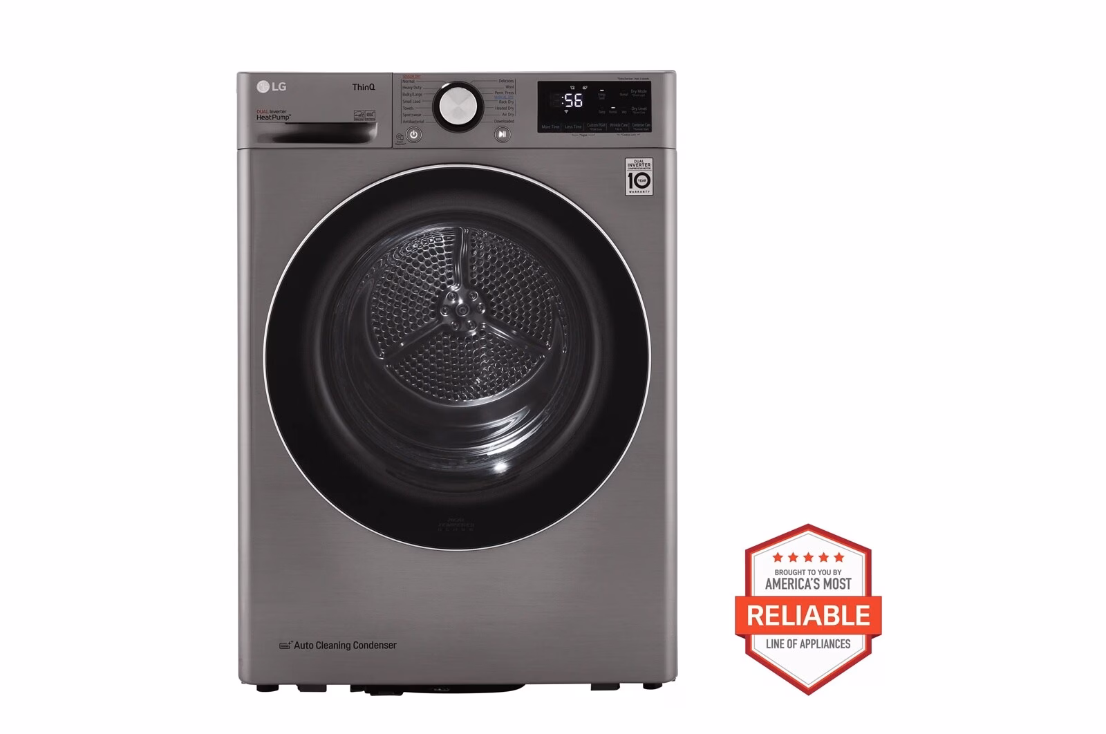 a4l-cover-A27502A1399DR04D LG 4.2 cu. ft. Smart Wi-Fi Enabled Compact Front Load Dryer with Dual Inverter HeatPump(TM) Technology DLHC1455V
