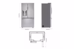 LG 24 cu. ft. Smart Counter-Depth Refrigerator with Craft Ice(TM) LRFXC2416S (4)