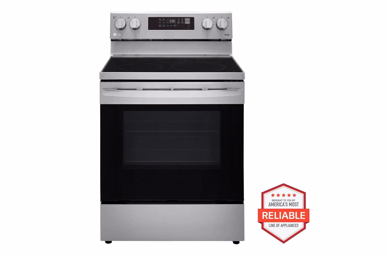 a4l-cover-a4lqz9qqswob LG 6.3 cu. ft. Smart Wi-Fi Enabled Fan Convection Electric Range with Air Fry & EasyClean(R) LREL6323S