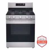 LG 5.8 cu. ft. Smart Wi-Fi Enabled Fan Convection Gas Range with Air Fry & EasyClean(R) LRGL5823S