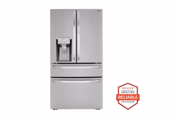 LG 30 cu. ft. 36 Inch Wide French Door Refrigerator - Stainless Steel LRMDS3006S