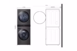 LG Single Unit Front Load LG WashTower(TM) with Center Control(TM) 4.5 cu. ft. Washer and 7.4 cu. ft. Gas Dryer WKGX201HBA (5)