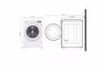 LG 4.5 cu. ft. Ultra Large Front Load Washer WM3400CW (3)
