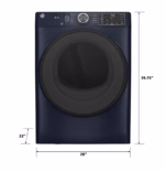 GE GE(R) ENERGY STAR(R) 7.8 cu. ft. Capacity Smart Front Load Electric Dryer with Sanitize Cycle GFD55ESPRRS (15)