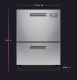 GE Profile GE Profile(TM) Dishwasher Double Drawer PDD415PYYFS (9)