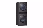 LG LG WashTower(TM) 4.5 cu. ft. Washer and 7.4 cu. ft. Electric Dryer - Black Steel WKEX200HBA (4)