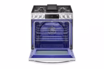 LG 6.3 cu. ft. Smart Wi-Fi Enabled ProBake Convection(R) InstaView(R) Gas Slide-In Range with Air Fry LSGL6335F (7)