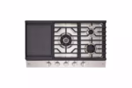 LG LG STUDIO 36 Inch UltraHeat(TM) Gas Cooktop with EasyClean(R) CBGS3628S (7)