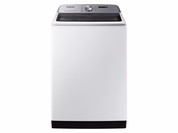 Samsung 5.5 cu. ft. Extra-Large Capacity Smart Top Load Washer with Super Speed Wash in White WA55CG7100AW