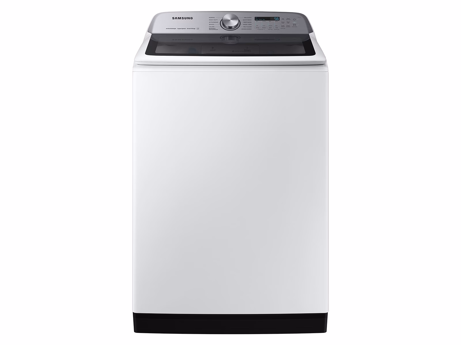 a4l-cover-a4lkftkd277r Samsung 5.5 cu. ft. Extra-Large Capacity Smart Top Load Washer with Super Speed Wash in White WA55CG7100AW