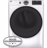GE GE(R) ENERGY STAR(R) Long Vent 7.8 cu. ft. Capacity Smart Electric Dryer with Sanitize Cycle GFV55ESSNWW