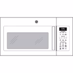 GE GE(R) 1.9 Cu. Ft. Over-the-Range Sensor Microwave Oven JVM7195DKWW (8)