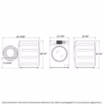 GE GE(R) ENERGY STAR(R) 24" 2.4 Cu. Ft. Front Load Washer with Steam GFW148SSMWW (15)