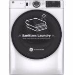 GE GE(R) ENERGY STAR(R) 7.8 cu. ft. Capacity Smart Front Load Gas Dryer with Sanitize Cycle GFD55GSSNWW (14)