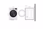 LG 4.2 cu. ft. Smart Wi-Fi Enabled Compact Front Load Dryer with Dual Inverter HeatPump(TM) Technology DLHC1455W (6)