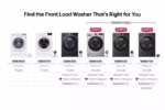 LG 4.5 cu. ft. Ultra Large Capacity Front Load Washer - Black Steel WM4000HBA (19)