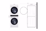 LG Single Unit Front Load LG WashTower(TM) with Center Control(TM) 4.5 cu. ft. Washer and 7.4 cu. ft. Electric Dryer WKE100HWA (5)