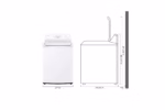 LG 4.1 cu. ft. Top Load Washer with 4-Way Agitator(R) and TurboDrum(TM) Technology WT6105CW (4)