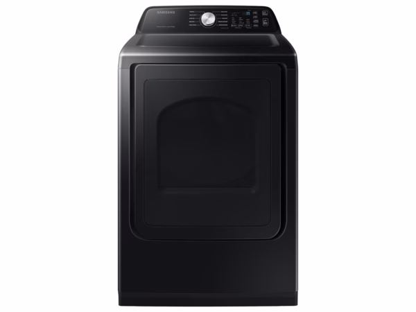 Samsung 7.4 cu. ft. Smart Gas Dryer with Sensor Dry in Brushed Black DVG47CG3500VA3