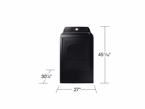 Samsung 7.4 cu. ft. Smart Gas Dryer with Sensor Dry in Brushed Black DVG47CG3500VA3 (2)