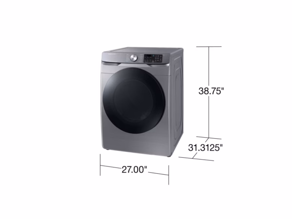 Samsung 7.5 cu. ft. Smart Gas Dryer with Steam Sanitize+ in Platinum DVG45B6300P/A3 (2)