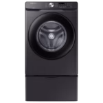 Samsung 4.5 cu. ft. Front Load Washer with Vibration Reduction Technology+ in Brushed Black WF45T6000AV/A5