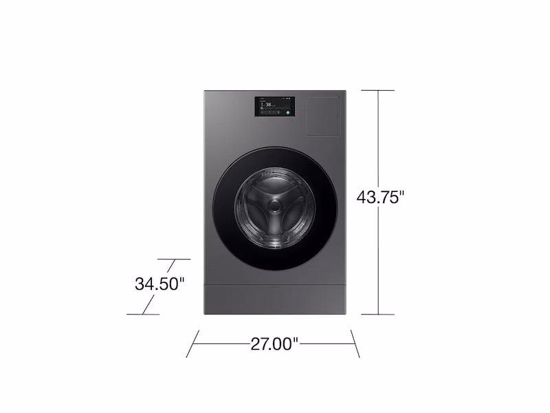 a4l-cover-a4ljfrhhwffj Samsung Bespoke AI All-in-One Ventless Combo AI Home 7" LCD Display AI OptiWash(TM) and Dry 5.3 cu. ft. WD53DBA900HZA1