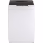 GE GE(R) Space-Saving 2.8 cu. ft. Capacity Stationary Washer with Stainless Steel Basket GNW128SSMWW