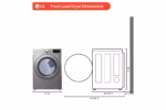 LG 7.4 cu. ft. Ultra Large Capacity Electric Dryer DLE3400V (9)