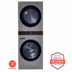 LG Single Unit Front Load LG WashTower(TM) with Center Control(TM) 4.5 cu. ft. Washer and 7.4 cu. ft. Electric Dryer WKE100HVA
