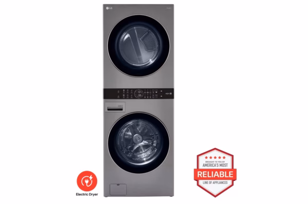 LG Single Unit Front Load LG WashTower(TM) with Center Control(TM) 4.5 cu. ft. Washer and 7.4 cu. ft. Electric Dryer WKE100HVA