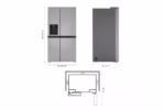 LG 27 cu. ft. Side-by-Side Refrigerator with Smooth Touch Ice Dispenser LRSXS2706S (5)