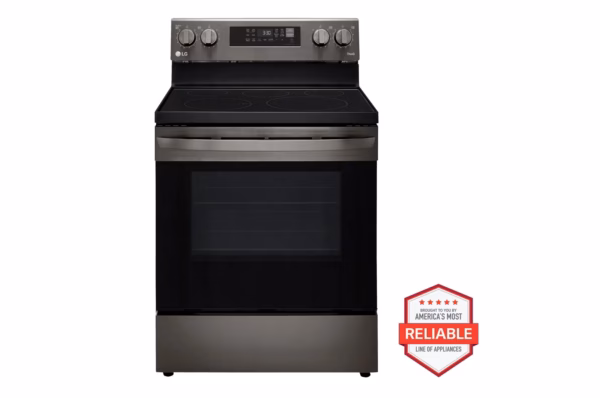 LG 6.3 cu. ft. Smart Wi-Fi Enabled Fan Convection Electric Range with Air Fry & EasyClean(R) LREL6323D