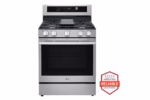 LG 6.3 cu. ft. Smart Wi-Fi Enabled Probake Convection(R) Gas Range with Air Fry & EasyClean(R) LRGN6325X