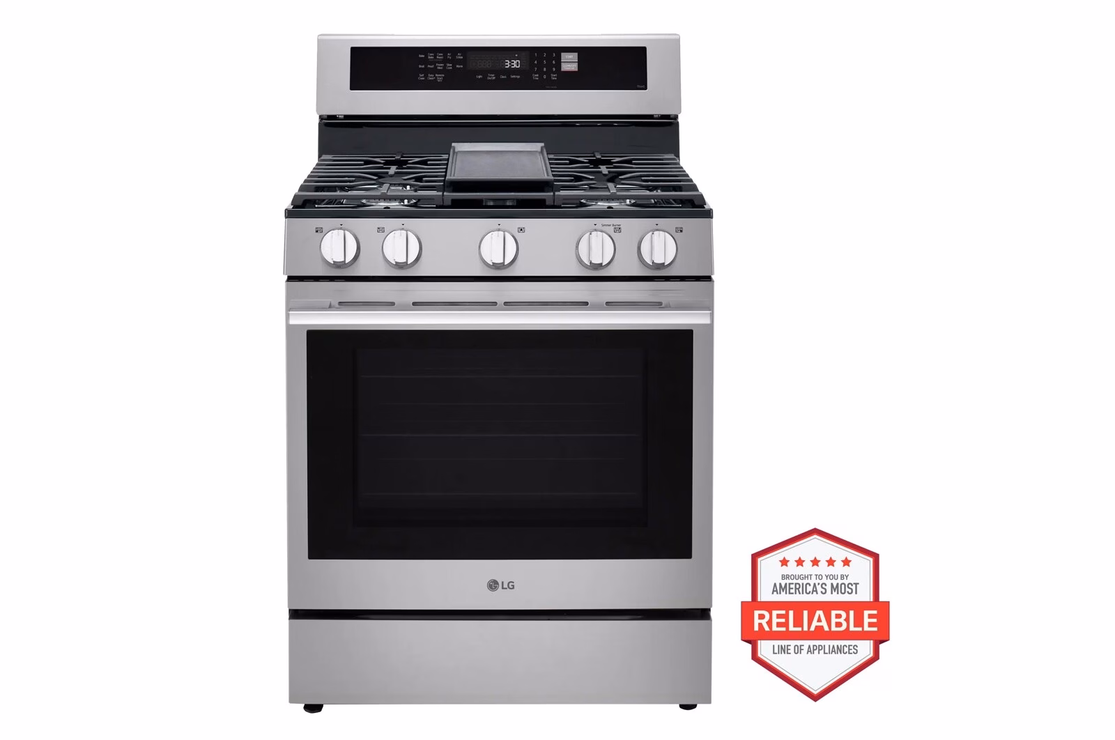 a4l-cover-a4lardw5njme LG 6.3 cu. ft. Smart Wi-Fi Enabled Probake Convection(R) Gas Range with Air Fry & EasyClean(R) LRGN6325X