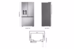LG LG Counter-Depth MAX(TM) with Zero Clearance(TM) 3-Door French Door Refrigerator with Thin Door Design LF24Z6530S (4)