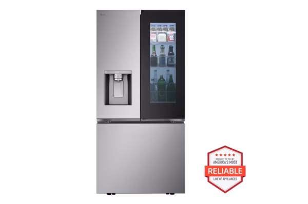 LG 25 cu. ft. Smart Standard-Depth MAX(TM) French Door Refrigerator with InstaView(R) Door-in-Door(R) and Craft Ice(TM) LF25S6560S