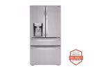 LG 30 cu. ft. 36 Inch Wide French Door Refrigerator - Stainless Steel LRMDS3006S