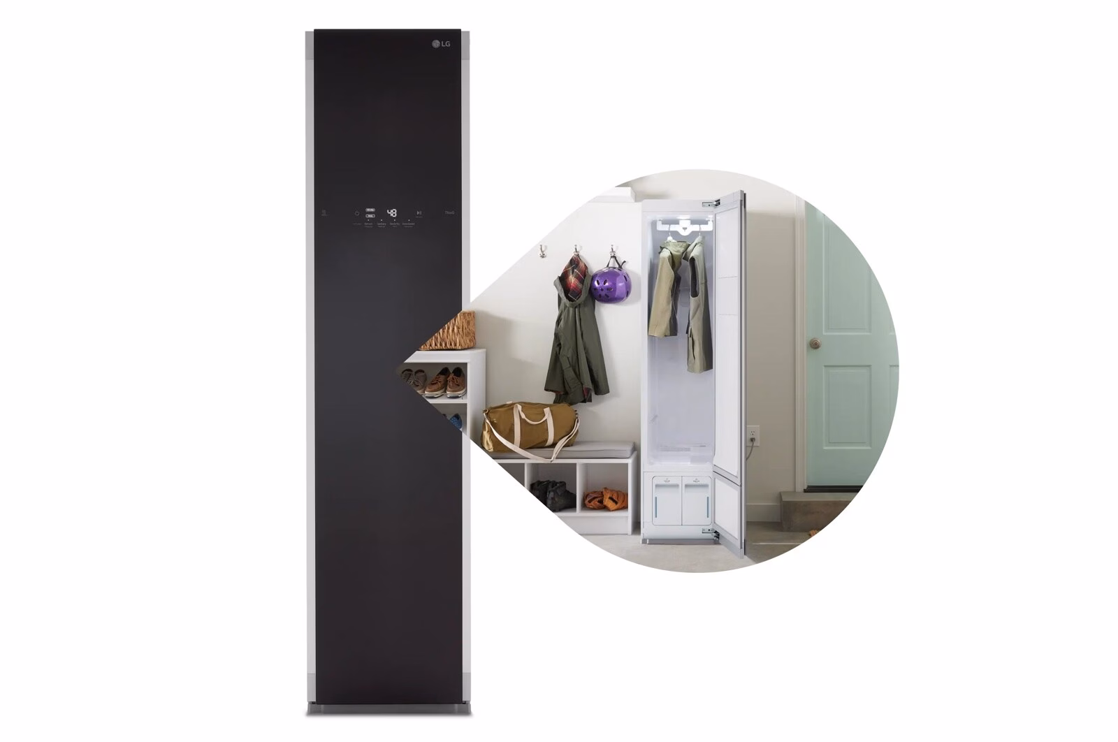 a4l-cover-a4l1oanqoa4y LG LG Styler(R) Smart Wi-Fi Enabled Steam Closet with TrueSteam(R) Technology and Exclusive Moving Hangers S3CW