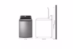 LG 5.5 cu. ft. Mega Capacity Top Load Washer with Impeller - Graphite Steel WT7400CV (4)