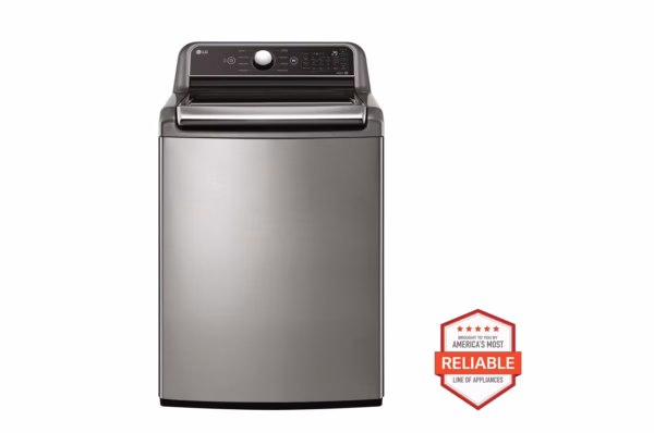 LG 5.5 cu. ft. Mega Capacity Top Load Washer with Impeller - Graphite Steel WT7400CV