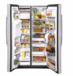 GE GE 25.1 Cu. Ft. Fingerprint Resistant Side-By-Side Refrigerator GSS25IYNFS (2)