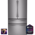 GE Profile GE Profile(TM) ENERGY STAR(R) 23.2 Cu. Ft. Smart Counter-Depth Fingerprint Resistant 4-Door French-Door Refrigerator PJE23BYWFS